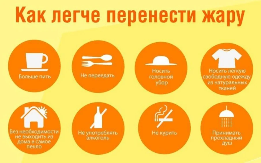 В жаркую погоду несложно получить тепловой или солнечный удар