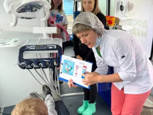 Мобильный стоматологический комплекс в рамках социального проекта «Здоровая улыбка особенных детей. Поезд здоровья» работал в Арзамасе.