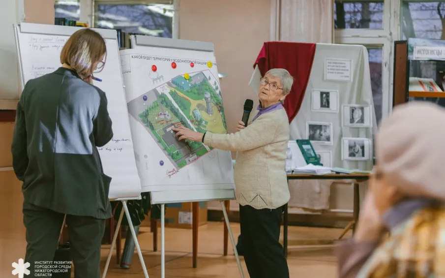 Предварительную концепцию развития территории водонапорной башни и Вечного огня в Арзамасе обсудили с жителями