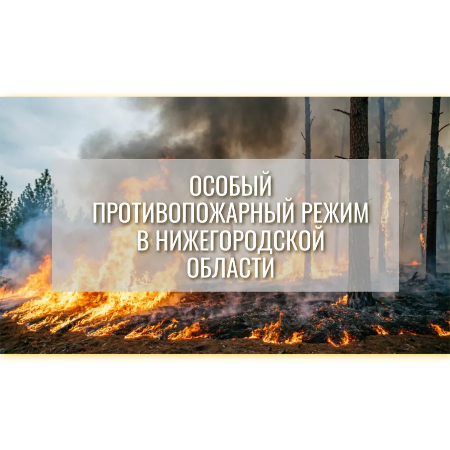 О введении особого противопожарного режима на территории Нижегородской области