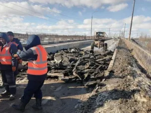 Начат ремонт путепровода на ул. Заклубной