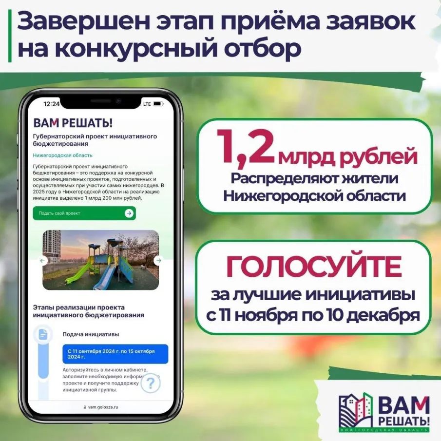 Сегодня началось голосование за новые территории благоустройства Арзамаса по проекту «Вам решать!»