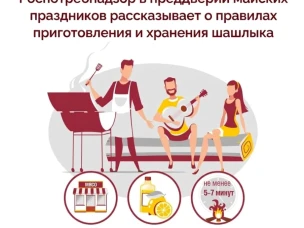 Роспотребнадзор рассказывает о правилах приготовления и хранения шашлыка