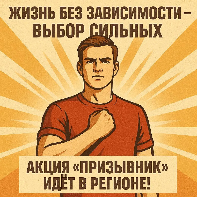 Жизнь без зависимости — выбор сильных. Акция «Призывник» идёт в регионе!