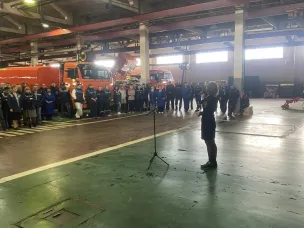 Госавтоинспекторы ОГИБДД ОМВД России «Арзамасский» посетили трудовой коллектив Арзамасского завода коммунального машиностроения