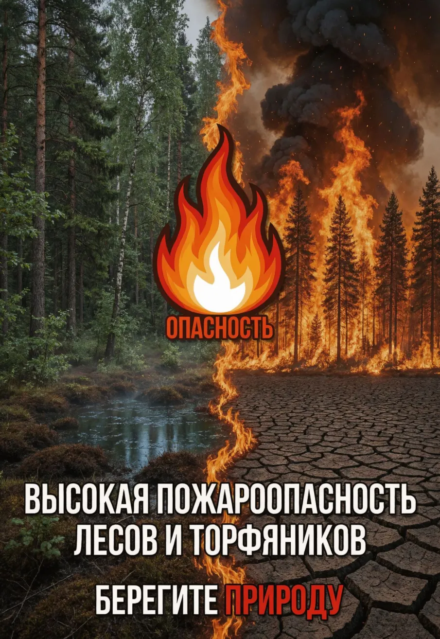 Местами по Нижегородской области ожидается высокая пожароопасность лесов и торфяников