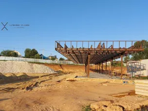 В Арзамасе продолжается строительство транспортно-пересадочного узла (ТПУ-1) на территории городского вокзала «Арзамас-1»