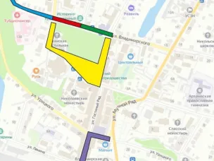 В связи с ремонтными работами по реконструкции Соборной площади будет ограничено движение транспорта