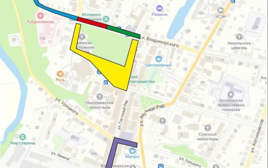 В связи с ремонтными работами по реконструкции Соборной площади будет ограничено движение транспорта