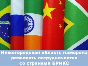 Нижегородская область намерена развивать сотрудничество со странами БРИКС