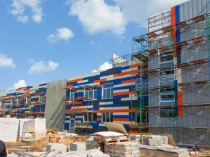 Возведение стен Центра культурного развития практически завершено